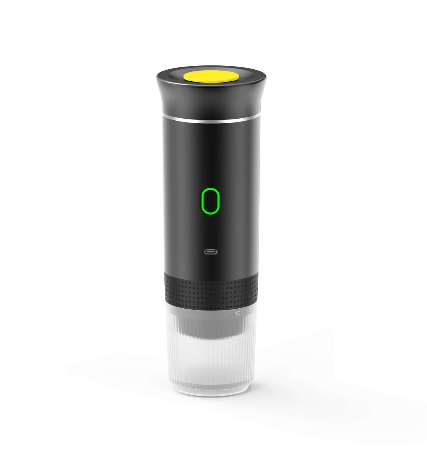 Portable Espresso Machine: Black 3-in-1 versatile coffee maker with USB charging.