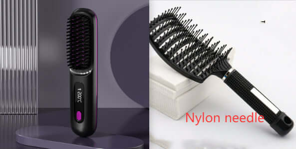 Cordless Hair Straightener 2 In 1 Comb Brush, Fast Heating, USB Charging, Portable - CozyTech Living
