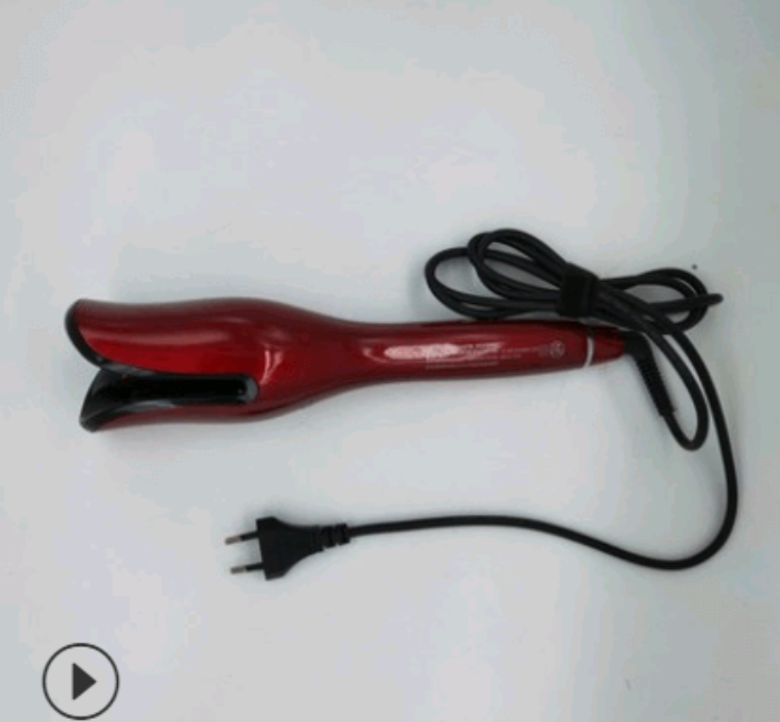 Dropshipman red curling iron with black cord, best curling iron for quick curls styling tool