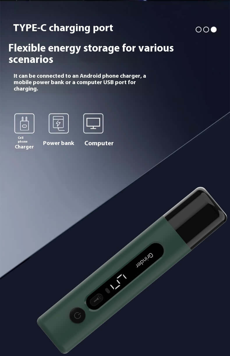 Best nail grinder for dogs and cats with Type-C charging port for flexible energy storage and multiple charging options