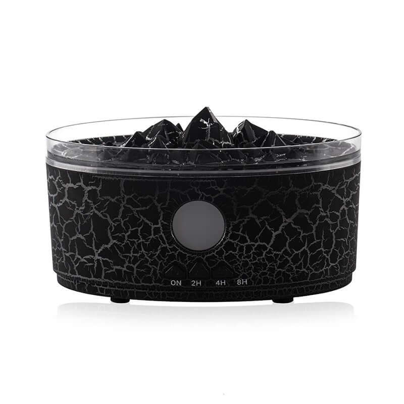 Dropshipman black smart aromatherapy diffuser with crackled design and timer settings