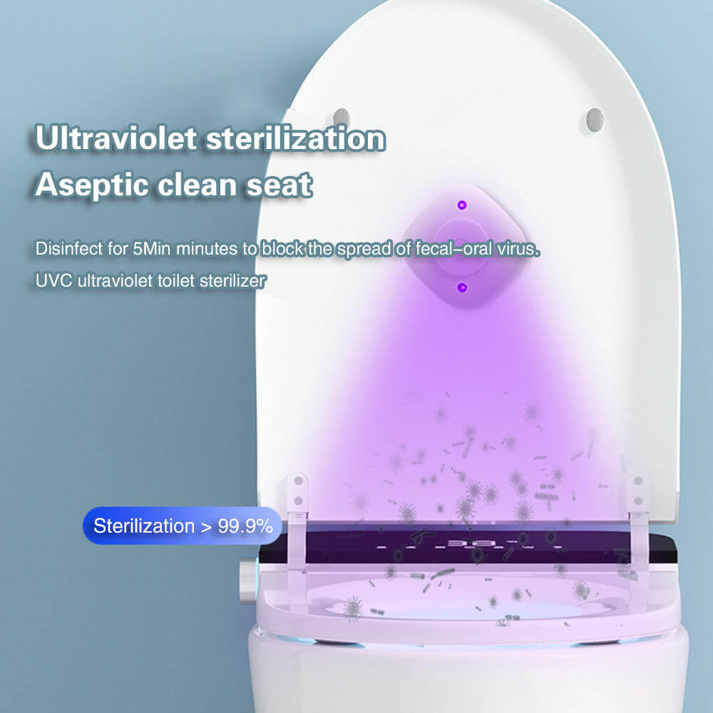 eprolo UV toilet sterilizer for bathroom disinfecting toilet seat with ultraviolet light killing germs