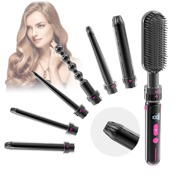 Safety Against Scalding Easy To Use Curly Hair Sticks - Ergonomic design of scalding prevention hair tools providing comfort while styling with various interchangeable barrels.