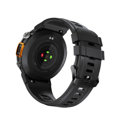 Bluetooth Smart Watch displaying the back view, highlighting the advanced sensor technology and strap design.