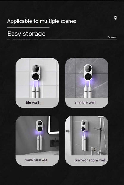 UV Toothbrush Sterilizer with Intelligent Sensor, Portable Toothbrush Disinfectant, USB Powered.