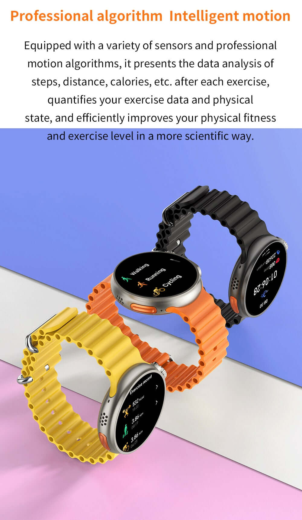 K9 Wireless Charging Smartwatch With 1.39" Round Screen, NFC, Health Monitoring, 100+ Sports Modes.
