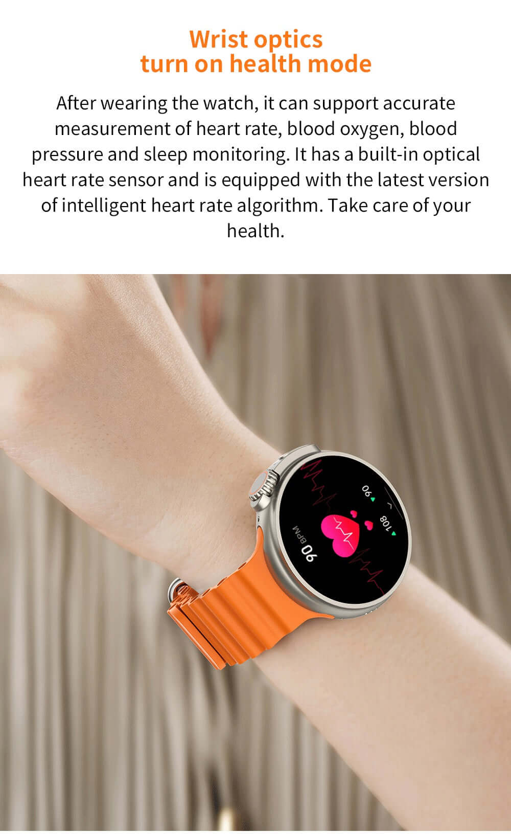 K9 Wireless Charging Smartwatch With 1.39" Round Screen, NFC, Health Monitoring, 100+ Sports Modes.