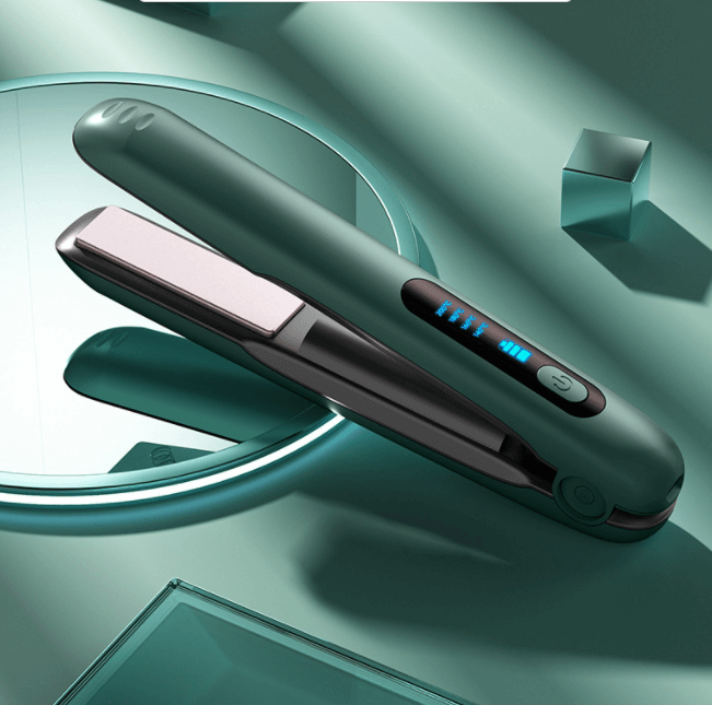 Mini Flat Iron Wireless Hair Straightener 2 IN 1 Curler USB Rechargeable 200°C 5000mAh Battery.