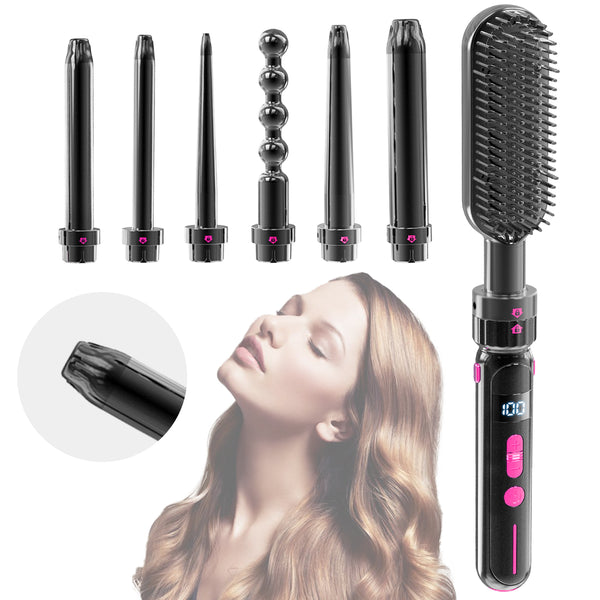 Safety Against Scalding Easy To Use Curly Hair Sticks - Innovative scalding prevention hair tools featuring multiple styling attachments for versatile hair styling.