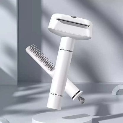 3in1 Cat Grooming Tool - Durable Dematting Comb for Efficient Tangles, Knots & Loose Hair Care.