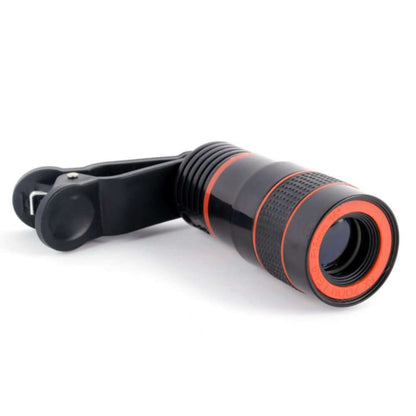 4 In 1 Smartphone Lens Attachments - Telephoto, Fisheye, Wide Angle & Macro Lens Set featuring the compact and portable telephoto lens with clip.