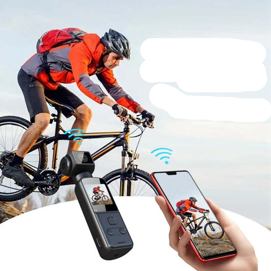 4K HD Anti Shake Camera Mini with 4X Optical Zoom and 128GB Storage Support.