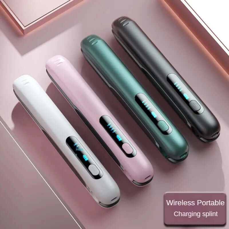 Mini Flat Iron Wireless Hair Straightener 2 IN 1 Curler USB Rechargeable 200°C 5000mAh Battery.