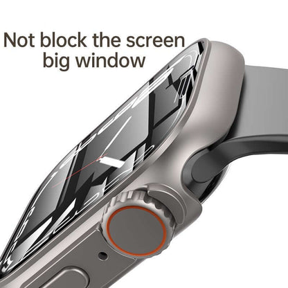 Smart Watch Screen Protector Case - PC+Glass, Full-Screen Clarity, Bump-Resistant Design.