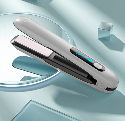 Mini Flat Iron Wireless Hair Straightener 2 IN 1 Curler USB Rechargeable 200°C 5000mAh Battery.