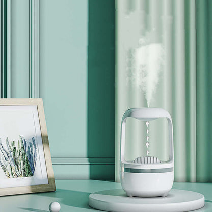 Anti Gravity Humidifier with Atmosphere Lamp, 1 Fog Outlet, USB Powered, 0.5-1L Capacity.