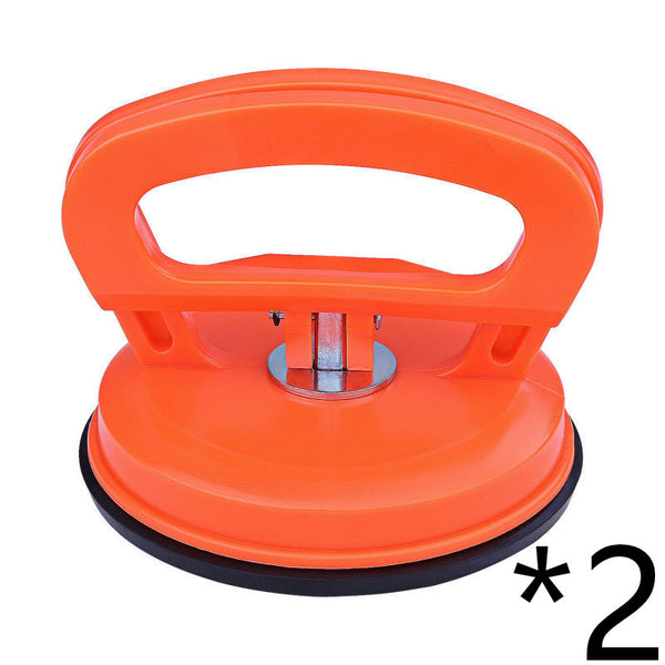 Portable One-Handed Puller New PDR Tool Powerful Large Suction Cup designed for auto body repair tools, showcasing the orange suction cup from multiple angles.