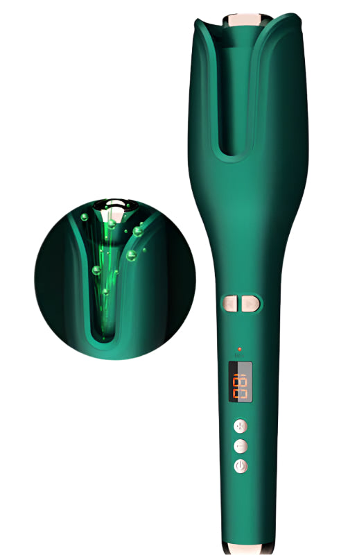 Big Wave Hair Curling Tool with Tourmaline Ceramic, 15 Temperature Settings for Wet/Dry Hair.