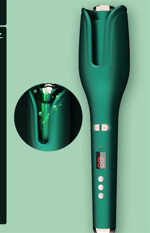 Big Wave Perm Anion Curling Iron featuring an innovative design and heat conductor diameter of 21mm-30mm, showcased as a sleek hair curling tool.