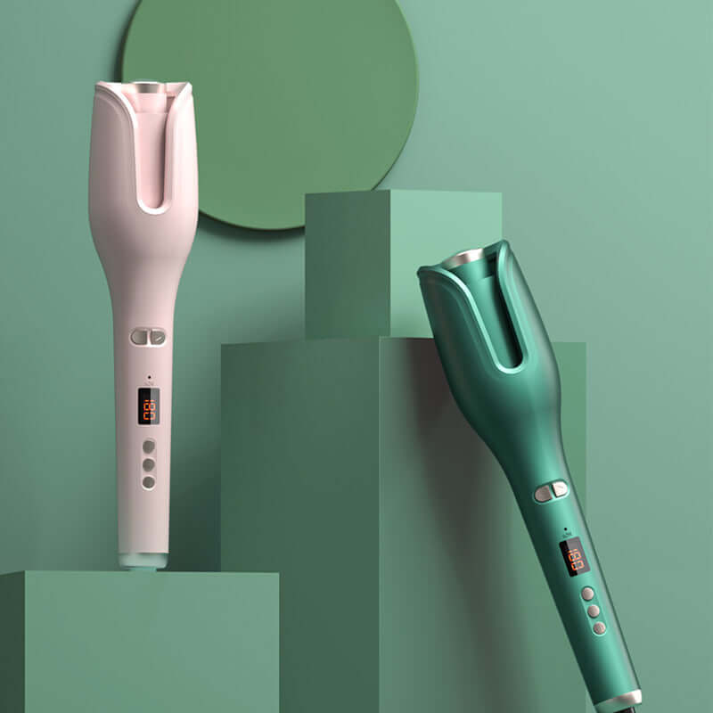 Big Wave Hair Curling Tool with Tourmaline Ceramic, 15 Temperature Settings for Wet/Dry Hair.