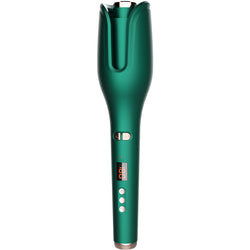 Close-up view of the Big Wave Perm Anion Curling Iron, highlighting its sleek design and digital interface as a modern hair curling tool.