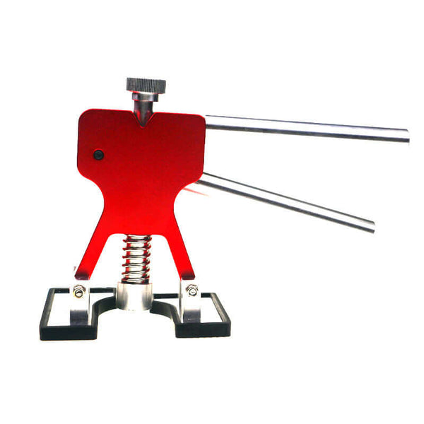 Red Car Body Paintless Dent Lifter Repair Tool Puller - A vital car dent removal tool for effective dent repairs, featuring 18 tabs suitable for various car models including BMW, Ford, and Volkswagen.