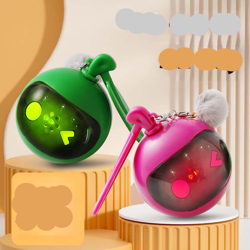 Elastic Self-Hi Relief Cat Toy – Engaging Pet Toys for Cats in Green & Rose Red.