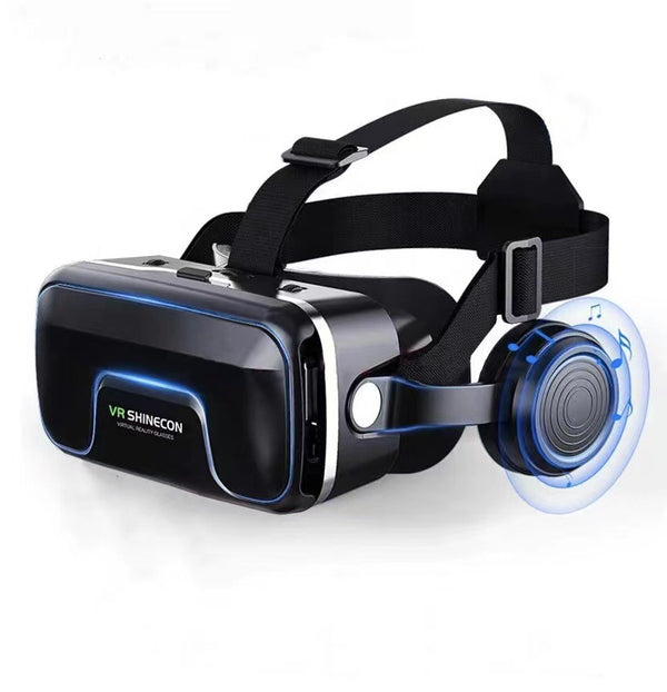 G04EA 7th Generation VR Virtual Reality Game Glasses highlighting enhanced audio quality, this 7th generation VR headset is ideal for immersive gaming experiences.