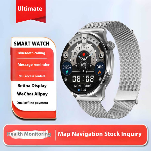 High Precision Health Monitoring Watch For Kids featuring Bluetooth calling, message reminder, and NFC access control, ideal for sports and outdoor activities.