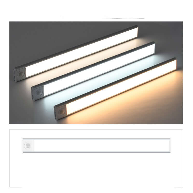 Intelligent LED Light with Body Sensing Technology - Rechargeable Aluminum Alloy Design.