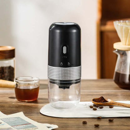 Portable Coffee Grinder Electric Ceramic Core USB Rechargeable Lightweight Design.