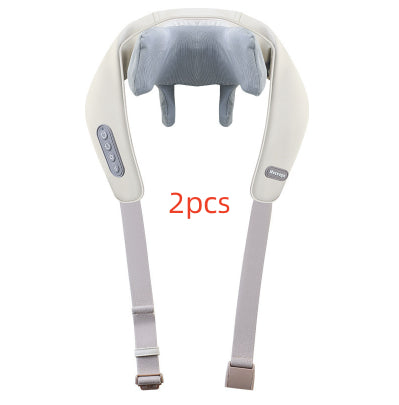 Shoulder and Neck Massage Instrument displayed with emphasis on its features including control buttons, designed for effective neck and shoulder relaxation.