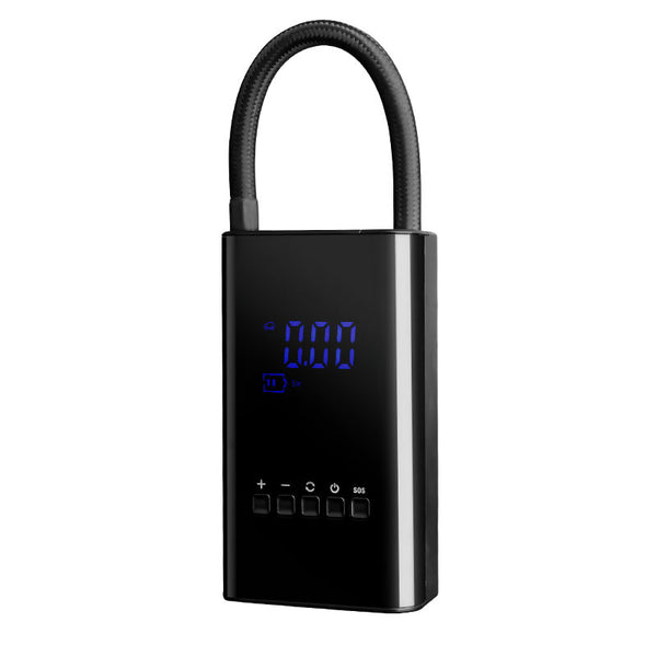 Compact Car Mini Portable Electric Smart Wireless Digital Inflator with digital screen, ideal for inflating tires as a smart car digital inflator.