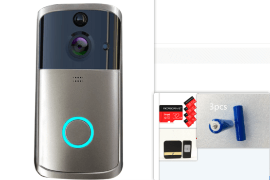Smart Doorbell Camera with HD Video, Two-Way Intercom, Night Vision, and Remote Access.