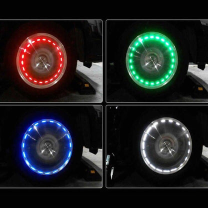 Solar Powered Wheel Lights - Ultra-Bright LED with Intelligent Light Control & Easy Installation.