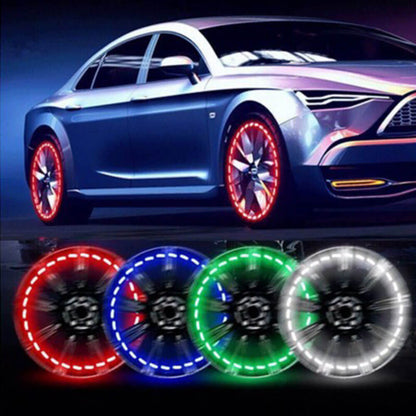 Solar Powered Wheel Lights - Ultra-Bright LED with Intelligent Light Control & Easy Installation.