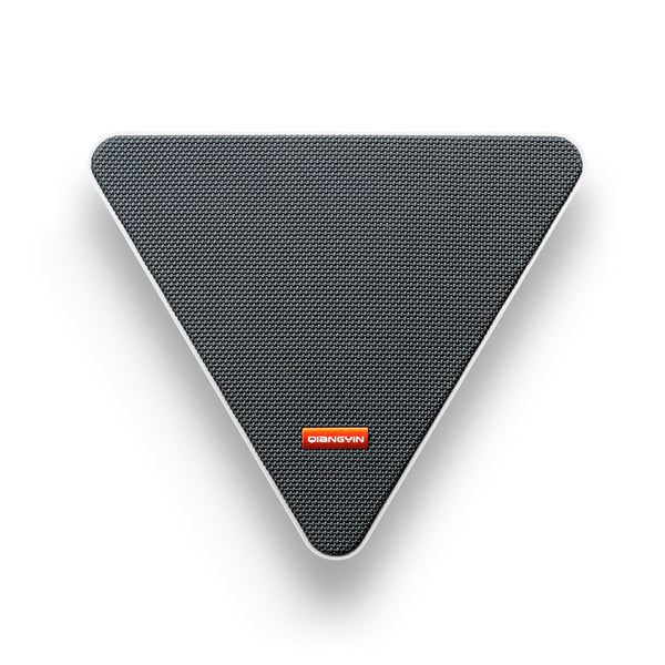 Fashionable Home Wall Mounted Bluetooth Speaker in black color, featuring a sleek triangular design.