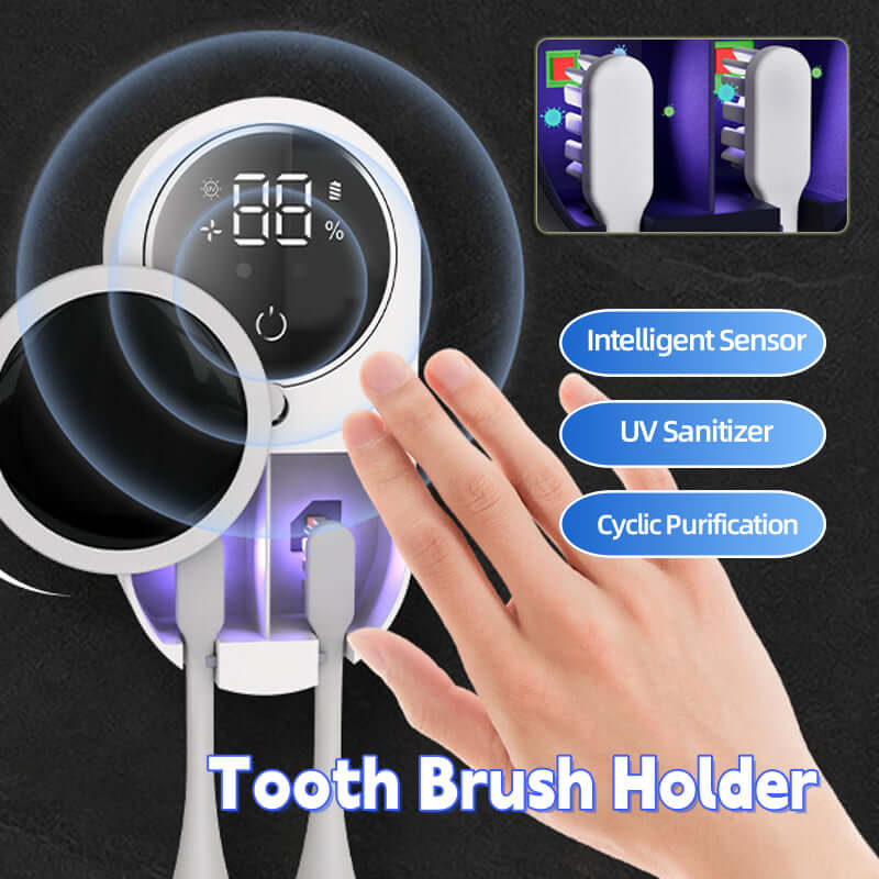 UV Toothbrush Sterilizer with Intelligent Sensor, Portable Toothbrush Disinfectant, USB Powered.