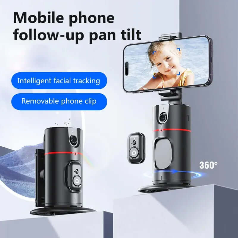eprolo auto face tracking phone holder with intelligent facial tracking and removable phone clip