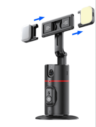 Eprolo auto face tracking phone holder with adjustable mount and built-in camera for hands-free use