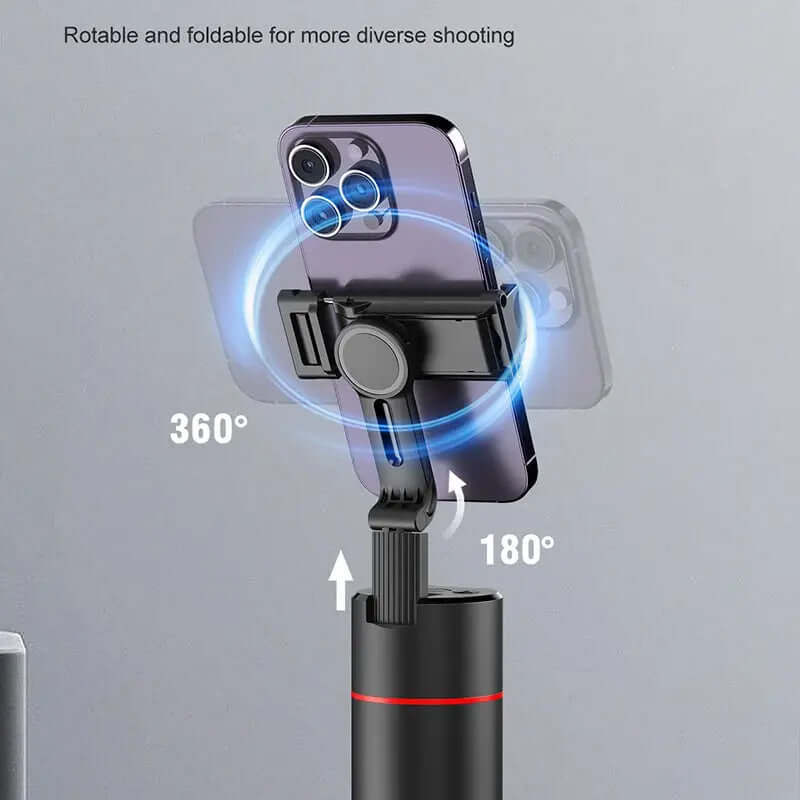 eprolo auto face tracking phone holder showing 360 and 180 degree rotatable and foldable design