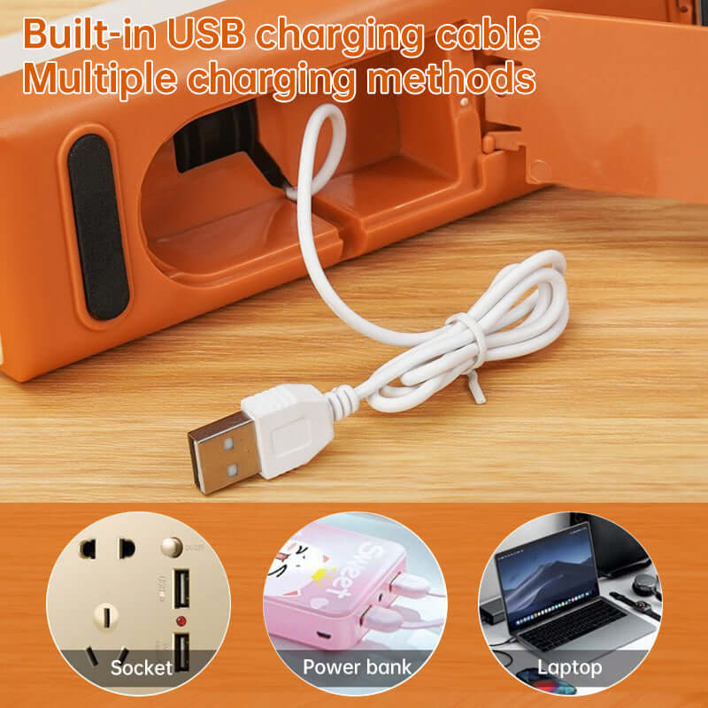 Eprolo automatic knife sharpener for home with built-in USB charging cable and multiple charging methods