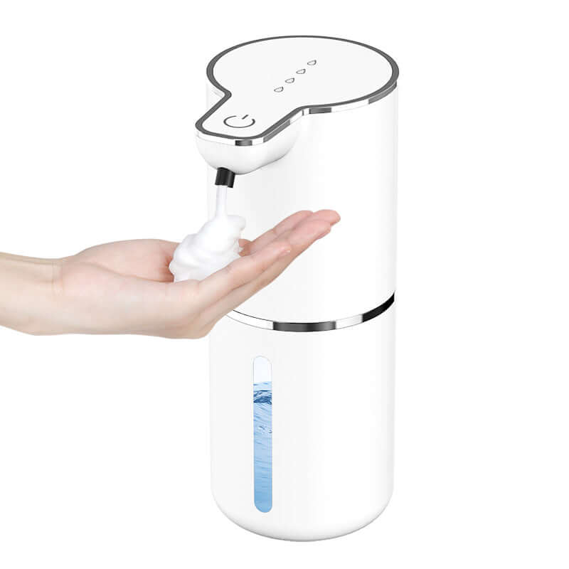 eprolo white automatic soap dispenser touchless dispensing foam soap onto hand