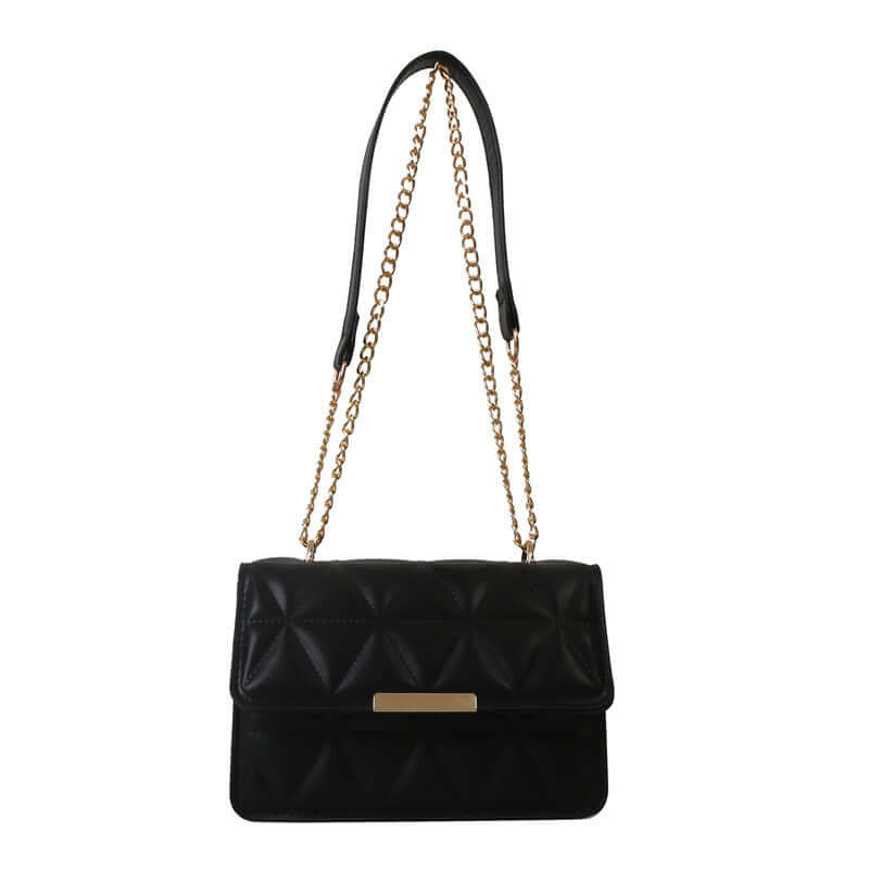 Black Women's Fashion Casual Retro Simple Messenger Bag - retro fashion shoulder bag