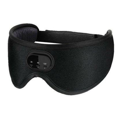 CozyTech Living full blackout smart sleep mask in black with adjustable timer control for better rest