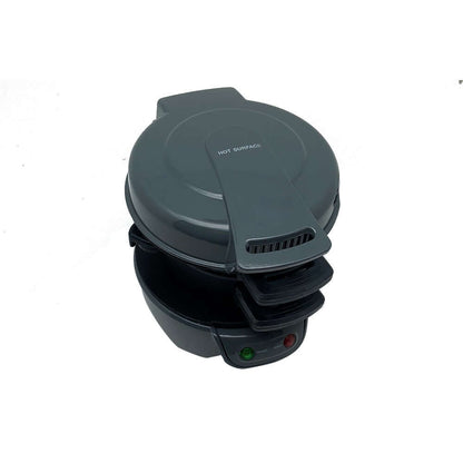 Side view of the gray Dropshipman Smart Kitchen Appliance For Sandwiches, illustrating its easy sandwich machine functionality.