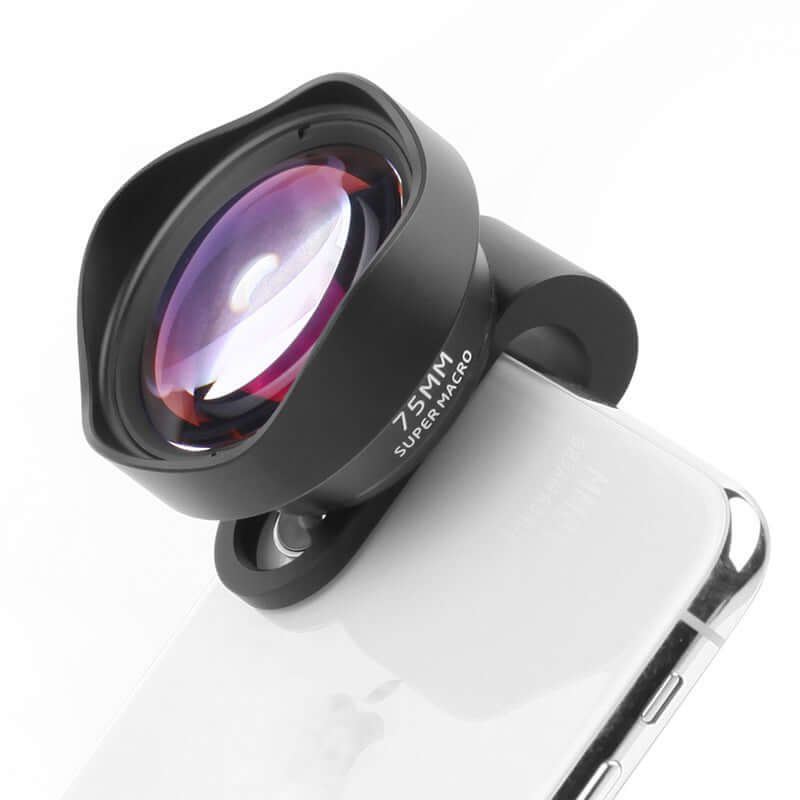 eprolo macro lens attachment for iPhone with 15mm super macro black clip-on design
