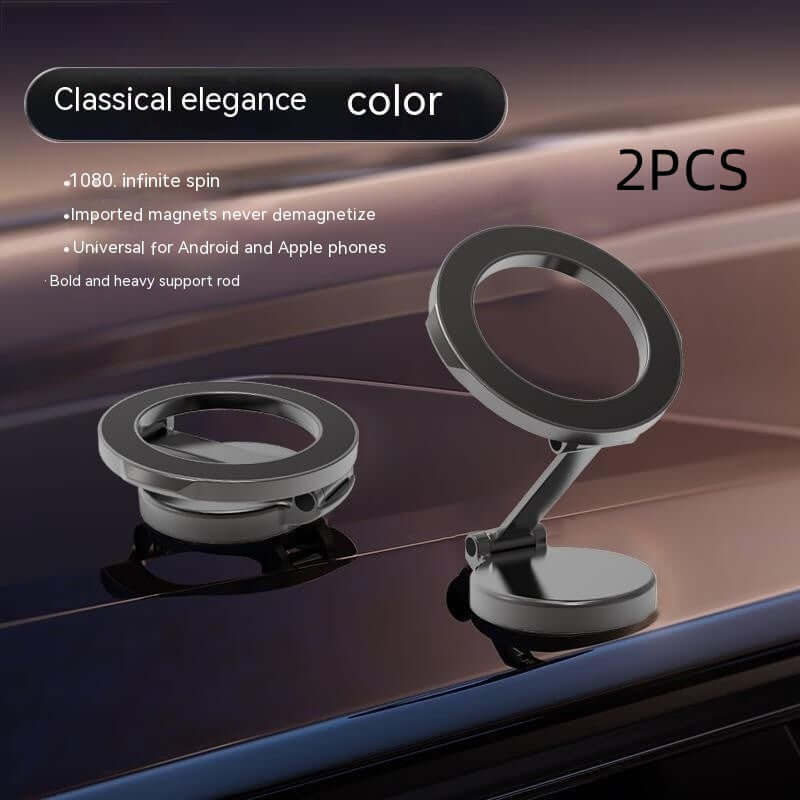 Dropshipman magnetic car phone mount set with 2 pieces featuring classical elegance and 1080 spin design