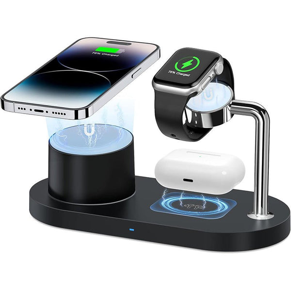 MagSafe 3 In 1 Wireless Charging Station for Apple Devices - Fast 15W Magnetic Charging - 64342780768E4AAE8547D039984BC375