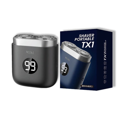 eprolo portable electric shaver for men with digital display and dual rotary blades